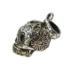Bikerringshop Sugar Skull Steampunk Pendant -Outlet Rings Store sugar skull steampunk pendant 5