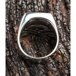 Bikerringshop 925 Sterling Silver Superman Ring -Outlet Rings Store superman ring 4