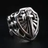 Bikerringshop Heavy Sterling Silver Sword Men's Ring 1 Bikerringshop Heavy Sterling Silver Sword Men's Ring -Outlet Rings Store sword mens ring