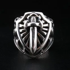 Bikerringshop Heavy Sterling Silver Sword Men's Ring -Outlet Rings Store sword mens ring 19c50460 1c42 4037 8240 a6d8e82f527f