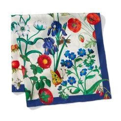 The Metropolitan Museum Of Art The Met Cloisters Garden Square Silk Scarf -Outlet Rings Store the met cloisters garden square silk scarf 2