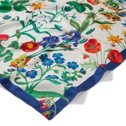 The Metropolitan Museum Of Art The Met Cloisters Garden Square Silk Scarf -Outlet Rings Store the met cloisters garden square silk scarf 3