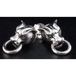 Bikerringshop 925 Sterling Silver Tiger Earrings -Outlet Rings Store tiger earrings 4