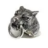 Bikerringshop Sterling Silver Tiger Head Ring -Outlet Rings Store tiger head ring