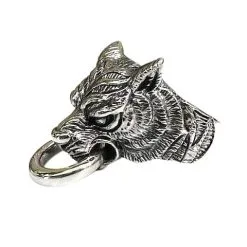 Bikerringshop Sterling Silver Tiger Head Ring -Outlet Rings Store tiger head ring 4