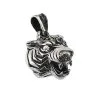 Bikerringshop Diamond Eyes Sterling Silver Tiger Head Pendant -Outlet Rings Store tiger pendant