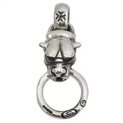 Bikerringshop Sterling Silver Tiger Head Mens Pendants 6 Bikerringshop Sterling Silver Tiger Head Mens Pendants - Image 4
