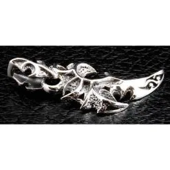 Bikerringshop Sterling Silver Tribal Blade Tusk Pendant -Outlet Rings Store tribal blade tusk pendant 5