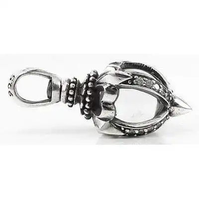 Bikerringshop Sterling Silver Tribal Blossom Pendant 6 Bikerringshop Sterling Silver Tribal Blossom Pendant - Image 4