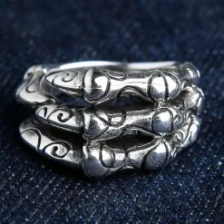 Bikerringshop Sterling Silver Tribal Gothic Claw Ring 11 Bikerringshop Sterling Silver Tribal Gothic Claw Ring -Outlet Rings Store tribal gothic claw ring