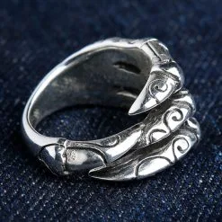 Bikerringshop Sterling Silver Tribal Gothic Claw Ring 14 Bikerringshop Sterling Silver Tribal Gothic Claw Ring -Outlet Rings Store tribal gothic claw ring 3