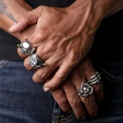 Bikerringshop Sterling Silver Tribal Gothic Claw Ring 15 Bikerringshop Sterling Silver Tribal Gothic Claw Ring -Outlet Rings Store tribal gothic claw rings 2