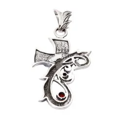 Bikerringshop Sterling Silver Tribal Gothic Cross Pendant -Outlet Rings Store tribal gothic cross 5