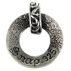 Bikerringshop Sterling Silver Tribal Knight Shield Loop Pendant -Outlet Rings Store tribal loop pendant 4