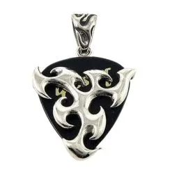Bikerringshop Sterling Silver Tribal Pick Holder Pendant -Outlet Rings Store tribal pick holder pendant 2