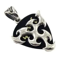 Bikerringshop Sterling Silver Tribal Pick Holder Pendant -Outlet Rings Store tribal pick holder pendant 6