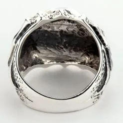 Bikerringshop Sterling Silver Tribal Purple Evil Eyeball Ring -Outlet Rings Store tribal purple eye ring 6