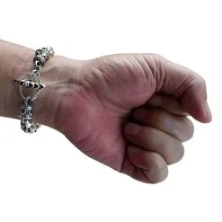 Bikerringshop Tribal Sterling Silver Bracelet -Outlet Rings Store tribal silver bracelet 2