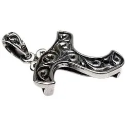 Bikerringshop Tribal Silver Guitar Pick Holder Pendant -Outlet Rings Store tribal silver guitar pick holder pendant 3
