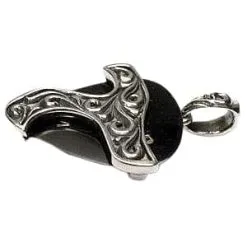 Bikerringshop Tribal Silver Guitar Pick Holder Pendant -Outlet Rings Store tribal silver guitar pick holder pendant 4
