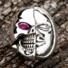 Bikerringshop Sterling Silver Two Face Skull Devil Ring 1 Bikerringshop Sterling Silver Two Face Skull Devil Ring -Outlet Rings Store two face skull devil ring sterling silver