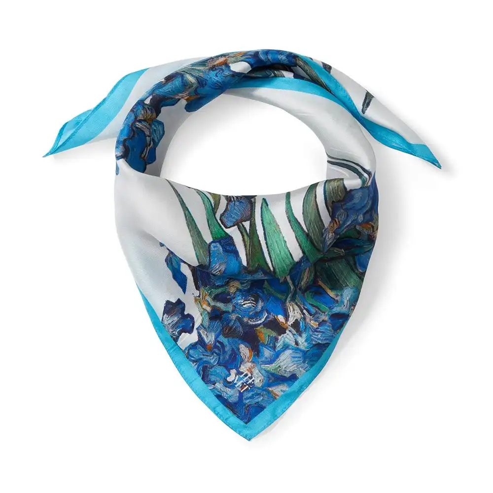The Metropolitan Museum Of Art Van Gogh Irises Silk Neckerchief 4 The Metropolitan Museum Of Art Van Gogh Irises Silk Neckerchief - Image 2