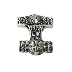 Bikerringshop Silver Viking Fenrir Wolf Mjolnir Thors Hammer Pendant 12 Bikerringshop Silver Viking Fenrir Wolf Mjolnir Thors Hammer Pendant -Outlet Rings Store viking fenrir wolf mjolnir pendant 3