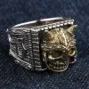 Bikerringshop Sterling Silver Viking Skull Ring -Outlet Rings Store viking skull ring 3