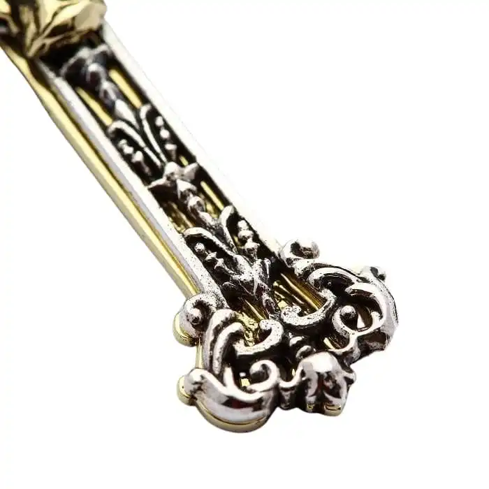 Bikerringshop Brass Silver Mary Angel Cross Pendant 5 Bikerringshop Brass Silver Mary Angel Cross Pendant - Image 3