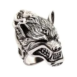 Bikerringshop Sterling Silver Werewolf Ring -Outlet Rings Store werewolf ring 15