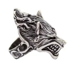 Bikerringshop Sterling Silver Werewolf Ring -Outlet Rings Store werewolf ring 5