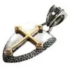 Bikerringshop Yellow Gold Silver Cross Pendants -Outlet Rings Store yellow gold cross pendants