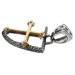 Bikerringshop Yellow Gold Silver Cross Pendants 9 Bikerringshop Yellow Gold Silver Cross Pendants -Outlet Rings Store yellow gold cross pendants 3